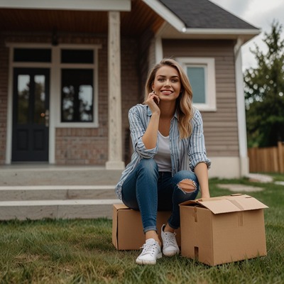woman-sitting-grass-with-box-tha